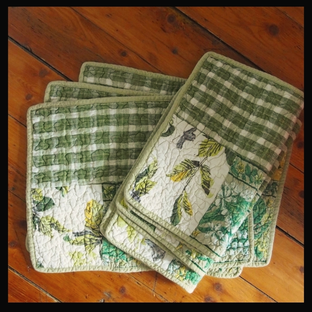 April Cornell Colorful Floral Placemats Set of 6